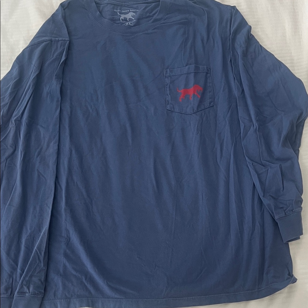 Men's Blue Long Sleeve Shirt - Back Down South